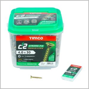 Wood Screws 4 x 30mm Timco C2 Tubs 1500