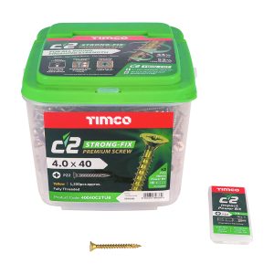 Wood Screws Tubs 4 x 40mm