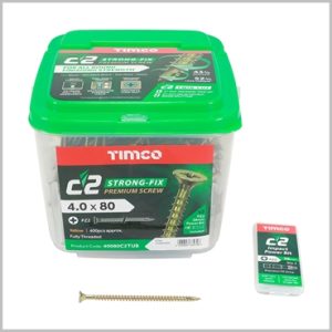 Wood Screws Tubs 4 x 80mm