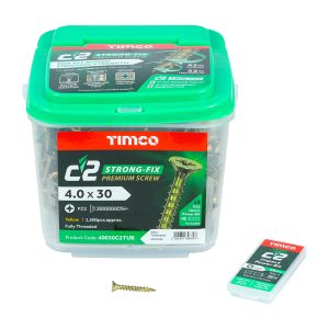 Wood Screws Tubs 4 x30mm Timco