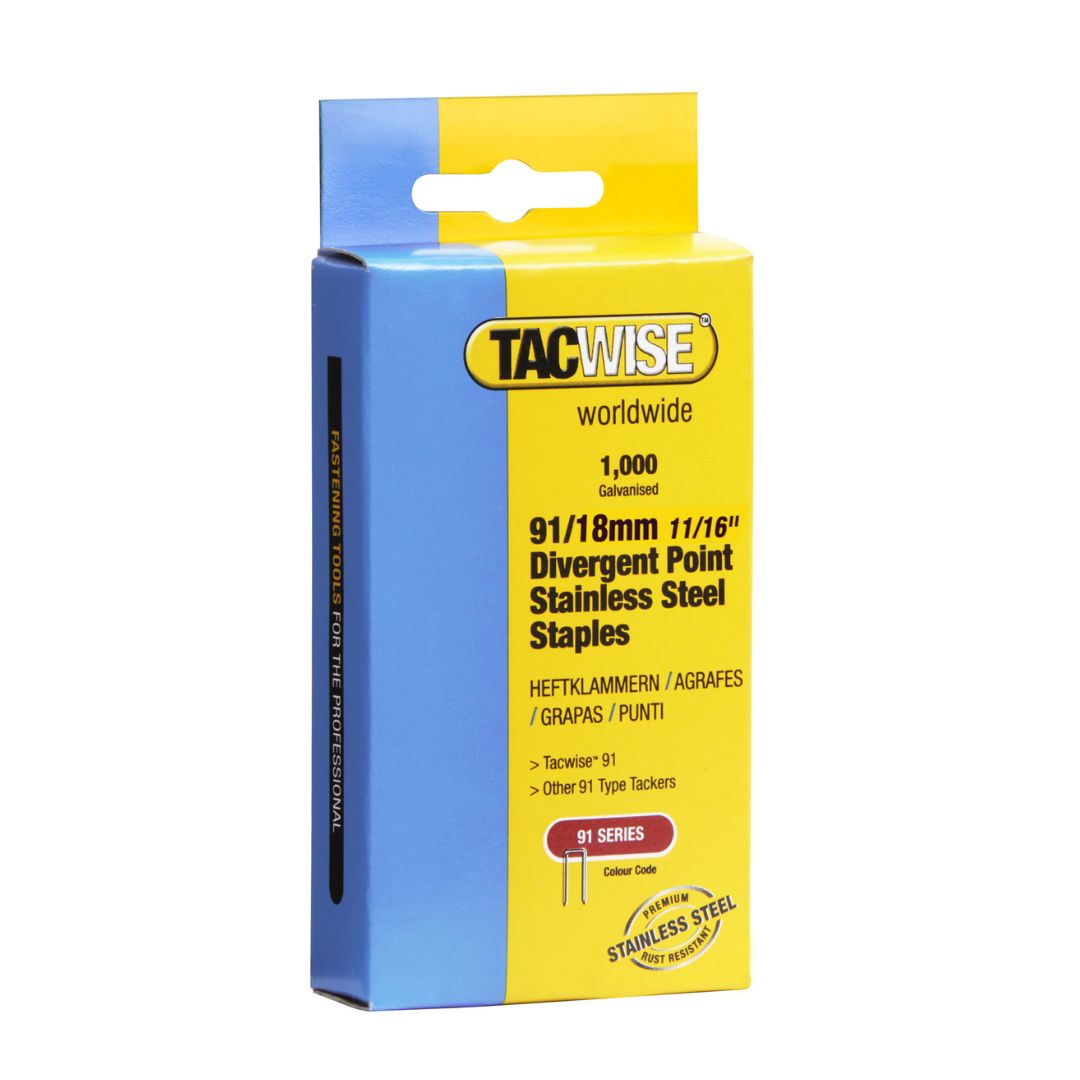 Tacwise 91 22mm Stainless Steel Staples 4