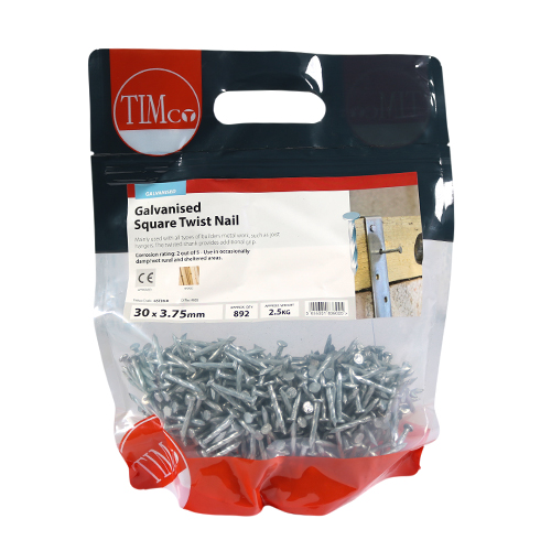 30mm Square Twisted Nails 4