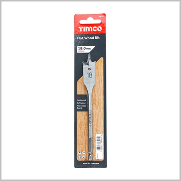 18mm Flat Wood Bit Timco