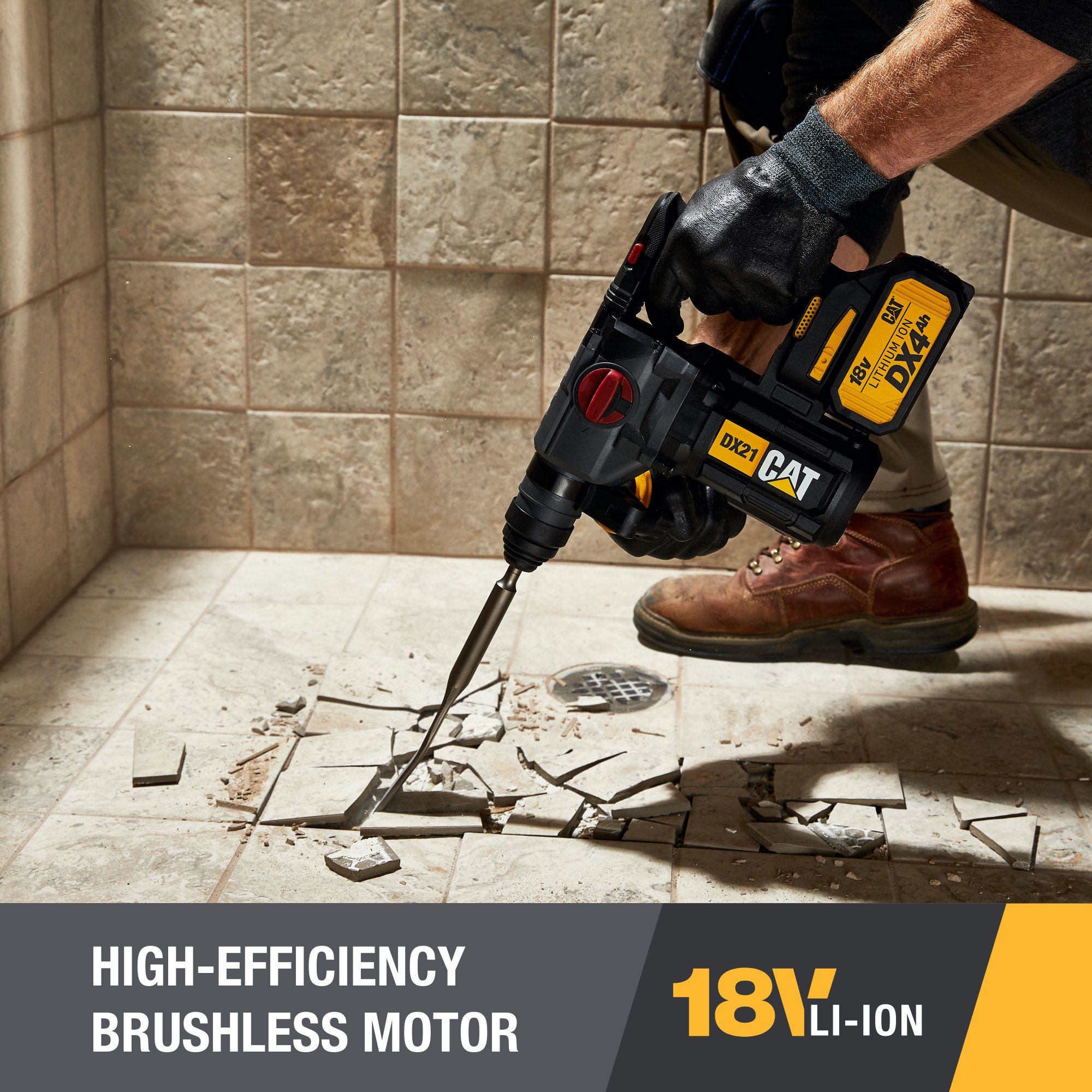 CAT 18V Rotary Hammer Drill DX21 - Image 3