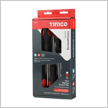Screwdriver 6pcs Set by Timco